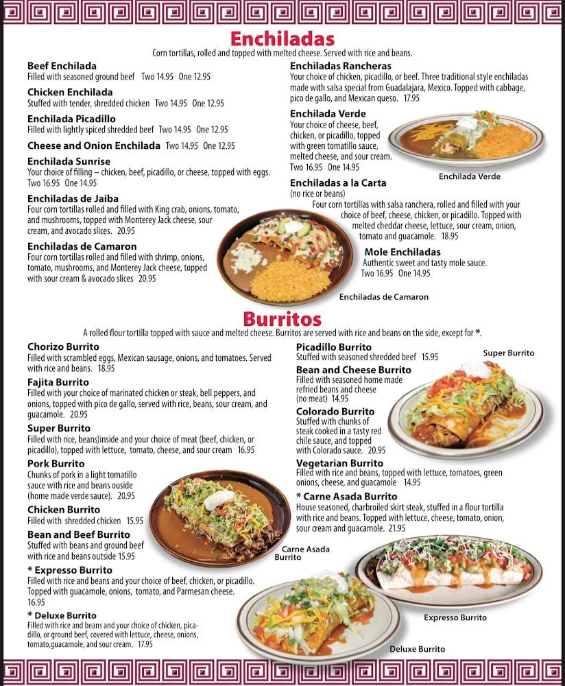 La Presa Mexican Restaurant Menu image 3